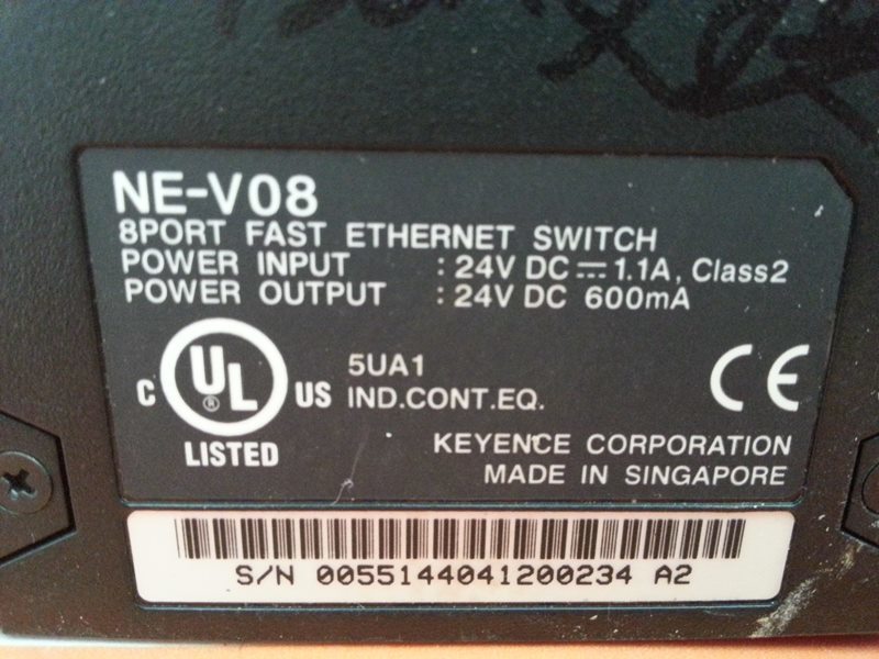 KEYENCE NEV08 8PORT FAST SWITCH PLC DCS SERVO Control MOTOR